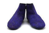 Genuine Leather Purple Feet Warmer with Women's Size, Winter socks, Shoes, Moccasin, Grounding Shoes, Khuffain, Wudu Socks, Home Shoes