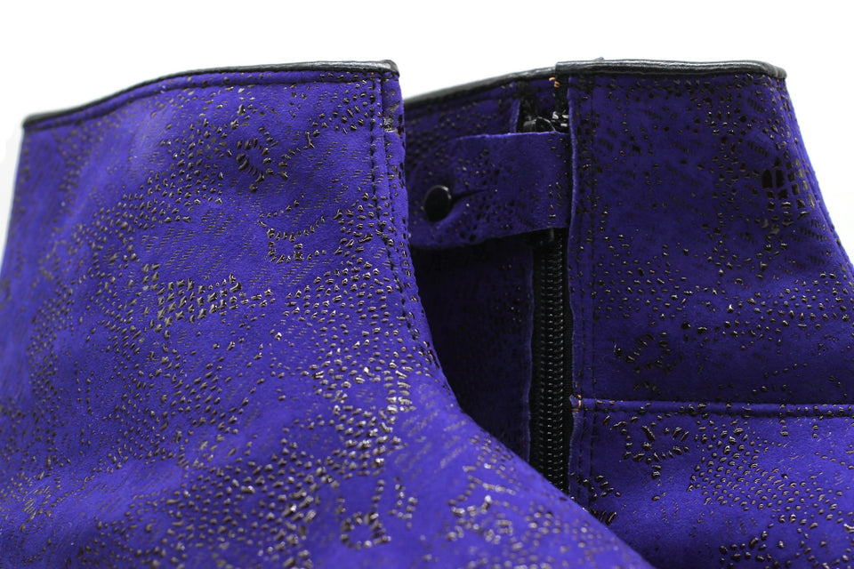 Genuine Leather Purple Feet Warmer with Women's Size, Winter socks, Shoes, Moccasin, Grounding Shoes, Khuffain, Wudu Socks, Home Shoes