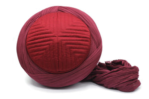 Saladin Bordeaux Imamah, Unique Islamic Art, Imam Pagri Islamic Men's Head Wear, Sunnah Hat