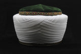 Syrian Style Green and White Imamah, Unique Islamic Art, Imam Pagri Islamic Men's Head Wear, Sunnah Hat