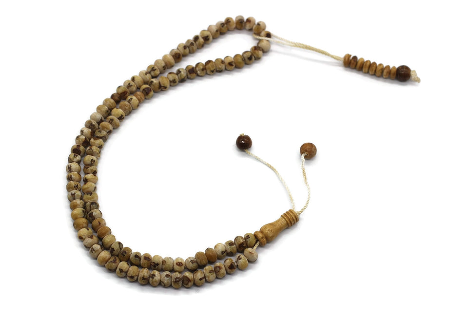 10 Pcs of Date Seed Tasbih with counter, 99 Prayer Beads, Natural Rosary, Tasbih Seed Beads, Misbaha in Bulk, Subha, Sibha, Tasbeeh TSBK