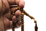 10 Pcs pack of Olive Wood Tasbih, 99 Beads Prayer Beads Misbaha Tesbih Tasbeeh, 4x7 mm Dhikr Beads Rosary Subha Sibha, Umrah Hajj Gifts TSBK