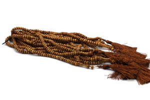 10 Pcs pack of Olive Wood Tasbih, 99 Beads Prayer Beads Misbaha Tesbih Tasbeeh, 4x7 mm Dhikr Beads Rosary Subha Sibha, Umrah Hajj Gifts TSBK