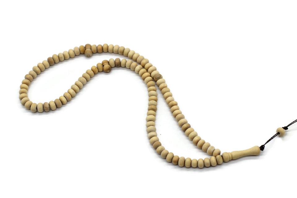 10 Pcs pack of Raw Olive Wood Tasbih, 99 Beads Prayer Beads Misbaha Tesbih Tasbeeh, Dhikr Beads Rosary Subha Sibha, Umrah Hajj Gifts TSBK