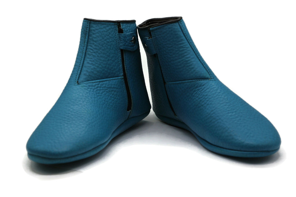 Genuine Leather Purple Feet Warmer with Women's Size, Winter socks, Shoes, Moccasin, Grounding Shoes, Khuffain, Wudu Socks, Home Shoes