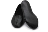 Lux Genuine Leather Black Feet Warmer with Men Size | Winter Socks |Winter Shoes | Unisex House Slippers | Handmade Leather Socks