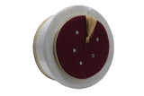 Claret Red & White Classic Taqiyyah Islamic Prayer Hat - Enhar Red Kufi imamah mens cap - imamah - Sarik - mosque turban - imamah accessoy