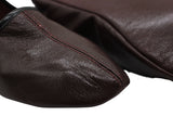 Genuine Leather Bordeaux Slippers Women Size | Unisex House Slippers | Handmade Leather Socks | Leather Home Shoes | Grounding Shoes