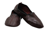 Genuine Leather Bordeaux Slippers Women Size | Unisex House Slippers | Handmade Leather Socks | Leather Home Shoes | Grounding Shoes
