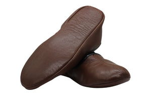 Genuine Leather Handmade Tawaf Shoes Men Size, Brown Winter socks, Shoes, Slippers Islam Mest, Tawaf Socks, Home Shoes