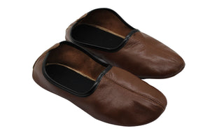 Genuine Leather Handmade Tawaf Shoes Men Size, Brown Winter socks, Shoes, Slippers Islam Mest, Tawaf Socks, Home Shoes