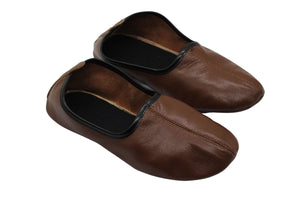 Genuine Leather Handmade Tawaf Shoes Women Size, Brown Winter socks, Shoes, Slippers Islam Mest, Tawaf Socks, Home Shoes