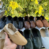 Choose Your Leather Womens Babouche Slippers, Barefoot Moccasins, Tai Chi Shoes, Venetian Slippers, Yemeni Shoes, Flat Grounding Shoes