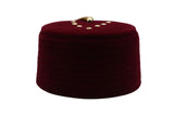 Genuine Egyptian Turkish Red Fez Tarboush Hat Gold Tassel, Doctor Who Fez Hat with 6 holes