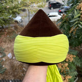 Green to Light Green Mens Haqqani Imamah, Cyprus Style Islamic Cap, Unique Islamic Art, Haqqani Sufi Order, Islamic Men's Head Wear