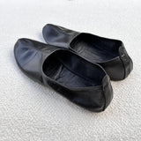 Genuine Leather Black Tawaf Shoes in Women Size, Leather Slippers, Home Shoes, House Slippers with Leather Insole, Grounding Shoes