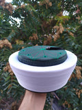 Green and Green Classic Fez Imamah, Islamic Hat, Taqiyyah Islamic Prayer Hat with tassel, Muslim Mens Skull Hat, Masjeed Accessories
