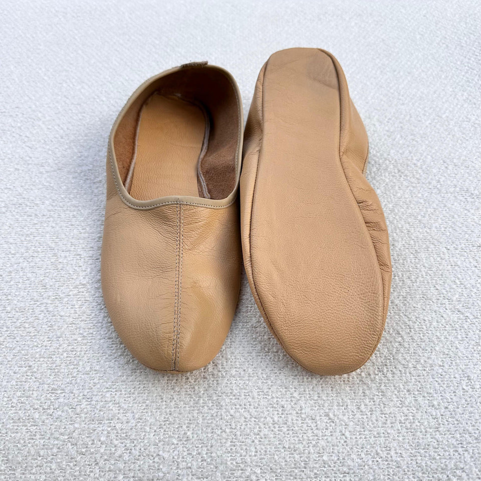 Genuine Leather Handmade Tawaf Shoes in Women Size, Pick Your Color Leather Slippers, Home Shoes, House Slippers with Leather Insole