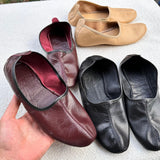 Genuine Leather Bordeaux Tawaf Shoes in Men Size, Leather Slippers, Home Shoes, House Slippers with Leather Insole, Home Shoes for men