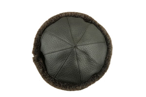 Foldable Faux Fur Hat, Faux Leather Winter Hat, High Quality Faux Leather Retro Watermelon Beanie, Casual Caps Hat, Kufi Hat