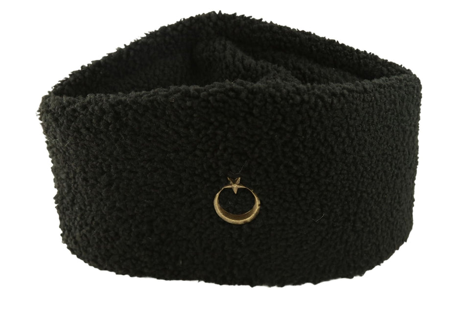 Genuine Fur Astrakhan Cap, Star and Crescent Caucasian Kubanka, Karakul Hat Winter Cap, Cossack Winter Hat Papaha, Chechen hat