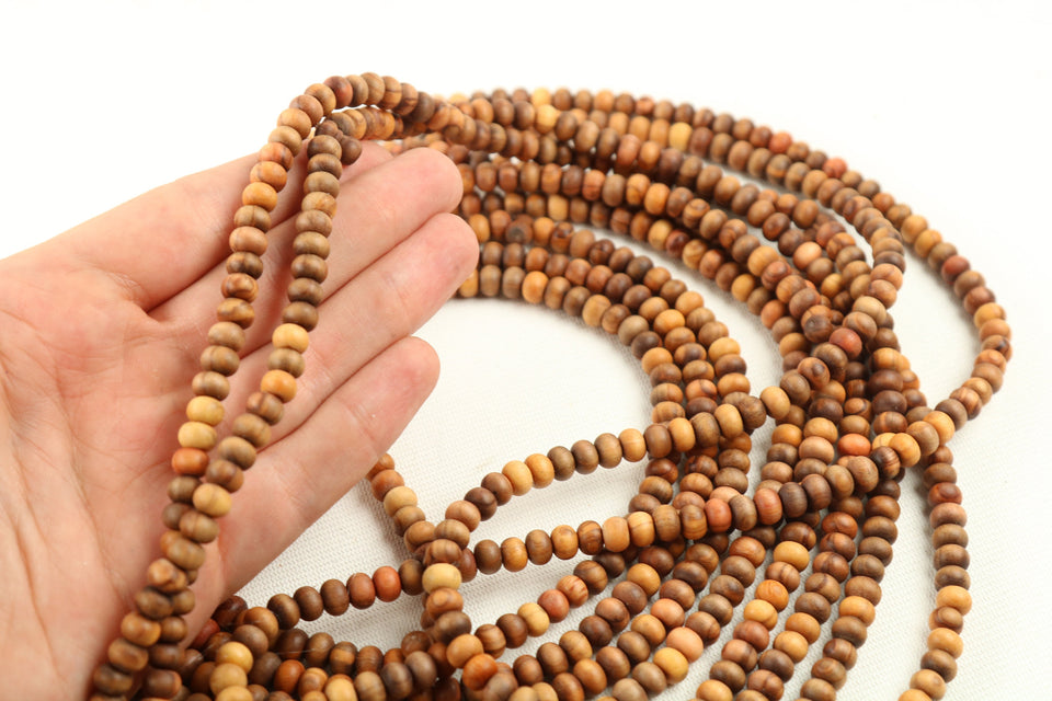 Genuine Olive Wood Rosaries, 1000 Prayer Beads Misbaha Tasbih Tasbeeh Tesbih 4.5x6.5 mm Dhikr Wooden Prayer Beads TSBK