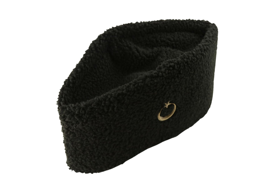 Genuine Fur Astrakhan Cap, Star and Crescent Caucasian Kubanka, Karakul Hat Winter Cap, Cossack Winter Hat Papaha, Chechen hat