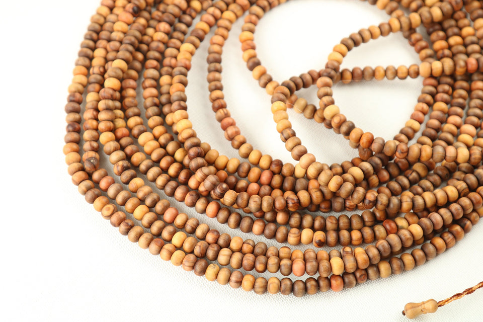 Genuine Olive Wood Rosaries, 1000 Prayer Beads Misbaha Tasbih Tasbeeh Tesbih 4.5x6.5 mm Dhikr Wooden Prayer Beads TSBK