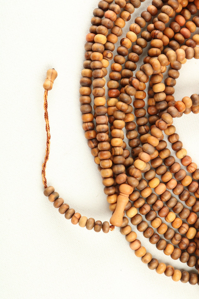 Genuine Olive Wood Rosaries, 1000 Prayer Beads Misbaha Tasbih Tasbeeh Tesbih 4.5x6.5 mm Dhikr Wooden Prayer Beads TSBK