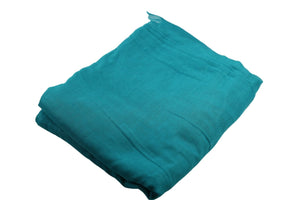 Cotton Wrapping Fabric for Imamah in Teal Color, Turban for Kufi Cap , Wrapping Cloth for Muslim Cap, Cotton Fabric