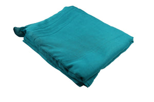 Cotton Wrapping Fabric for Imamah in Teal Color, Turban for Kufi Cap , Wrapping Cloth for Muslim Cap, Cotton Fabric