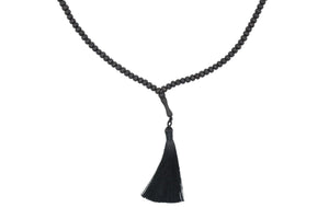 Matte Black Genuine Olive Wood Beads Tasbih Necklace, 150 Beads Misbaha Tasbih Zikr Tasbeeh Tesbih 7.5 mm Dhikr Prayer Beads TSBK