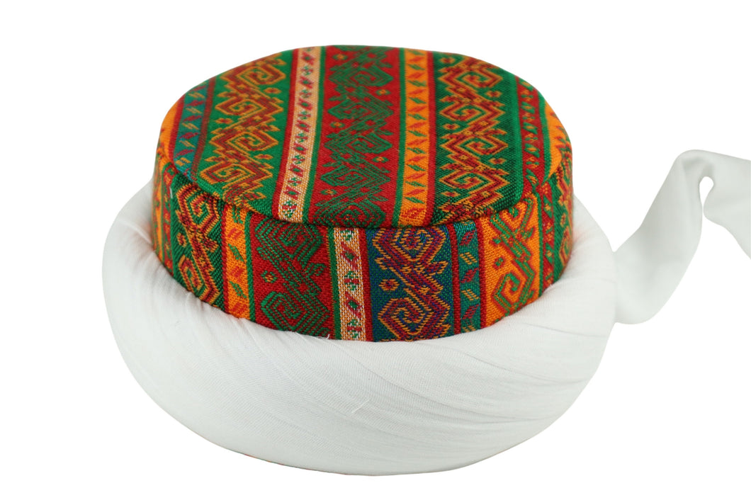 Traditional Yoruk Style Imamah, Unique Islamic Art, Imam Pagri Imama, Muslim Hat, Sunnah Cap, Prayer Hat, Muslim Mens Cap
