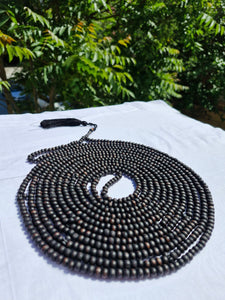 Matte Black Genuine Olive Wood Beads with a tassel, 1000 Beads Misbaha Tasbih Zikr Tasbeeh Tesbih 7.5 mm Dhikr Prayer Beads