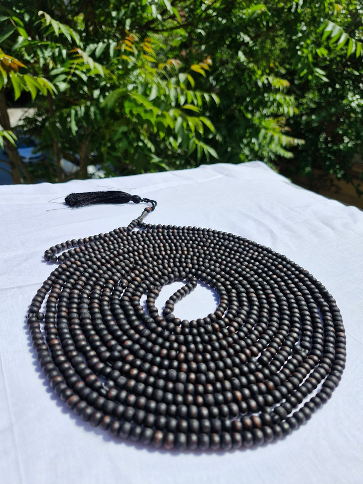 Matte Black Genuine Olive Wood Beads with a tassel, 1000 Beads Misbaha Tasbih Zikr Tasbeeh Tesbih 7.5 mm Dhikr Prayer Beads