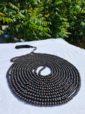 Matte Black Genuine Olive Wood Beads with a tassel, 1000 Beads Misbaha Tasbih Zikr Tasbeeh Tesbih 7.5 mm Dhikr Prayer Beads
