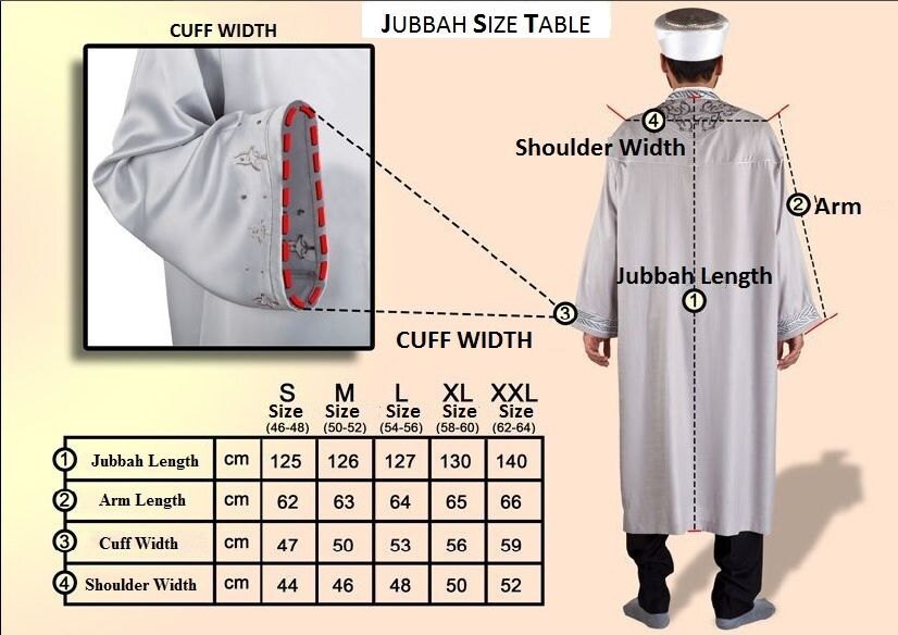 S M L XL Light Grey Men's Jilbab with Bias, Islamic Clothing Dishdash, Abaya Kurta Jubba