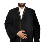 Jubbah Mens Wear, Black Thobe, Galabiyya, Jubbah, islamic wear , Muslim tunic , Muslim Long Kurta - Muslim Clothes Islamic Clothing
