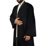 Jubbah Mens Wear, Black Thobe, Galabiyya, Jubbah, islamic wear , Muslim tunic , Muslim Long Kurta - Muslim Clothes Islamic Clothing