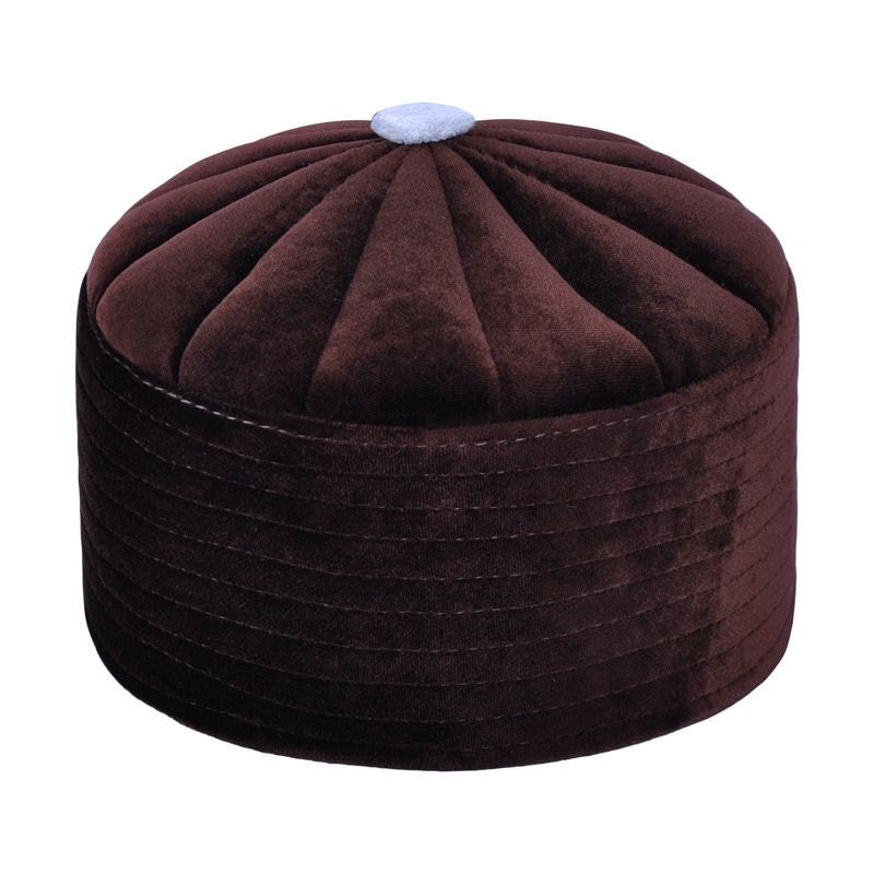 Skull Cap taqiyyah hat - Brown Taquiyah Men Kufi - Crochet Kufi Muslims- Muslims Hat- Islamic gift - Kufi koofi kofi Topi - Cap Hat Muslim