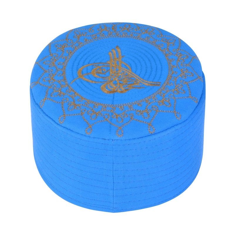Blue Crochet, Kufi, Cap, zucchetto, cappello, Taquiyah, cappello