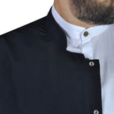 Muslim Long Jubbah - S, L, XL, XXL, Plain Mens Wear, Dark Blue Thobe, Galabiyya, Kurta, Islamic Wear, Muslim Tunic, Muslim Clothes, Islamic