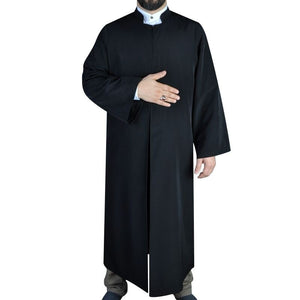 Muslim Long Jubbah - S, M, L, XL, XXL, Plain Mens Wear, Black Thobe, Galabiyya, Kurta, ıslamic wear, Muslim tunic, Muslim Clothes, Prayer