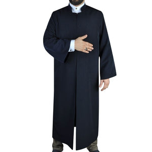 Muslim Long Jubbah - S, L, XL, XXL, Plain Mens Wear, Dark Blue Thobe, Galabiyya, Kurta, Islamic Wear, Muslim Tunic, Muslim Clothes, Islamic