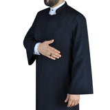 Muslim Long Jubbah - S, L, XL, XXL, Plain Mens Wear, Dark Blue Thobe, Galabiyya, Kurta, Islamic Wear, Muslim Tunic, Muslim Clothes, Islamic