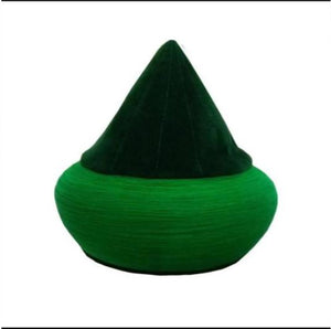 Cyprus Model Handmade Green Imamah - Cotton Thin Stripe Turban Wrapped - Kibrisi Sarik Fez - Muslim Mens Clothing - islamicbazaar
