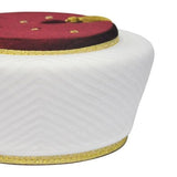White zigzag guhit na sarik na proteksiyon - Styling turban -styling sarik - estilo ng imamah - proteksiyon na imamah - proteksiyon na sarik - Sarık