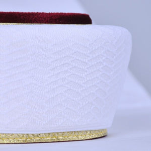 White patterned sarik protective - Styling turban -styling sarik - styling imamah - protective imamah - protective sarik - Sarık