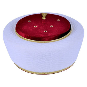Sarik blanco estampado protector - Turbante estilizador - sarik estilista - imamah estilista - imamah protectora - sarik protector - Sarık