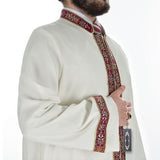 Efsar Muslim Long Kurta XS, S, M, L, XL, XXL  Islamic Mens Wear, Bordured Thobe, Galabiyya, Jubbah, islamic wear, Muslim Tunic, Cubbe